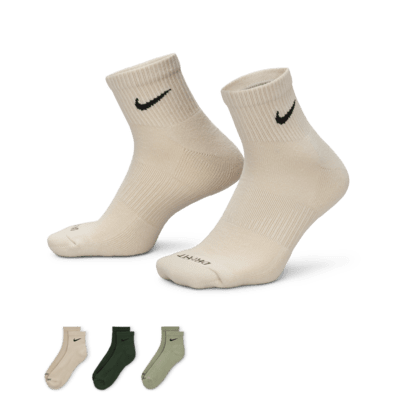 Nike Everyday Plus Cushioned Antrenman Bilek Çorapları (3 Çift)