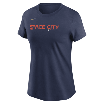 Playera Nike de la MLB para mujer Houston Astros City Connect Wordmark