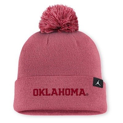 Oklahoma Primetime Campus Toned Men's Jordan Brand College Cuffed Pom Beanie