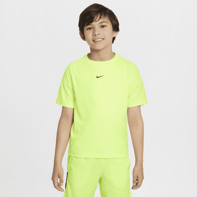 Playera de entrenamiento con gráfico Dri-FIT Nike Multi para niño talla grande