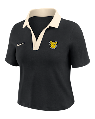 Женские шорты Nike College (North Carolina A&T University) Short-Sleeve Polo Crop Top