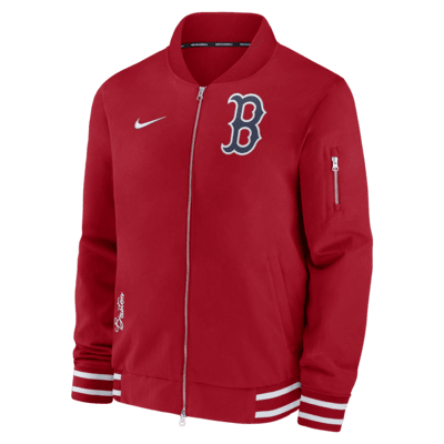 Boston Red Sox Authentic Collection Men's Nike MLB Full-Zip Bomber 