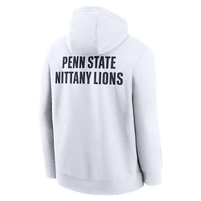 Sudadera con gorro sin cierre universitaria Nike para hombre Penn State Club Basketball 2-Hit