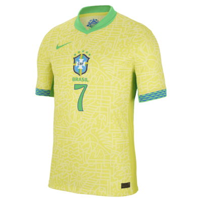 Vini Jr. Brazil National Team 2024 Match Away Men's Nike Dri-FIT ADV Soccer Jersey