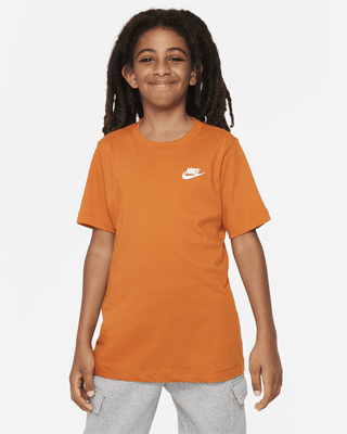 Boys orange 2025 nike shirt