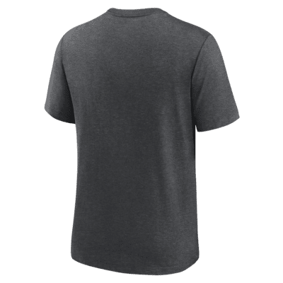 Men's Philadelphia Phillies Nike Heather Red Cooperstown Nickname Tri-Blend  T-Shirt