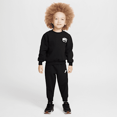 Nike Sportswear Powder Play Toddler 2-Piece Jacquard Crew Set