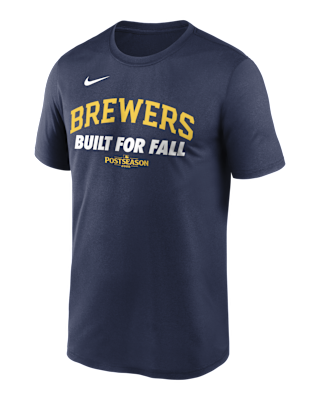 Мужская футболка Milwaukee Brewers 2025 Postseason Authentic Collection Legend Nike Dri-FIT MLB
