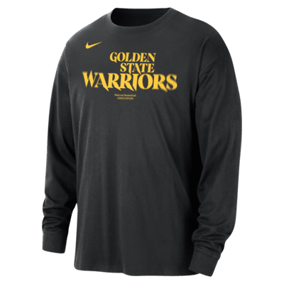 Golden State Warriors Courtside Nike NBA Uzun Kollu Erkek Tişörtü