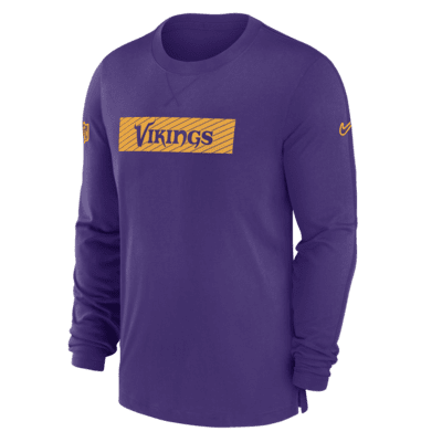 Minnesota Vikings Sideline Player Team Issue Men’s Nike Dri-FIT Long-Sleeve Top