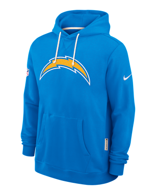 Мужское худи Los Angeles Chargers Initial Home Sideline Nike Dri-FIT NFL Pullover Hoodie