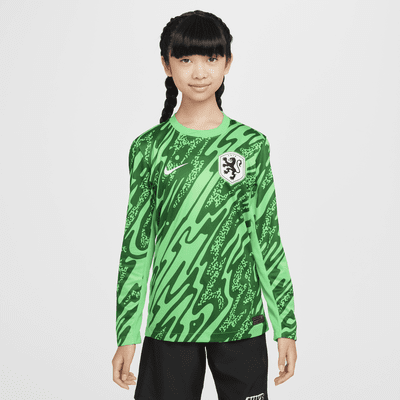 Maillot de foot replica Nike Dri-FIT Pays-Bas (Équipe féminine) 2024/25 Stadium Gardien de but pour ado