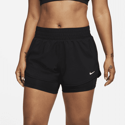 Nike One Dri-FIT 2-in-1-Shorts mit mittelhohem Taillenbund für Damen (ca. 7,5 cm)