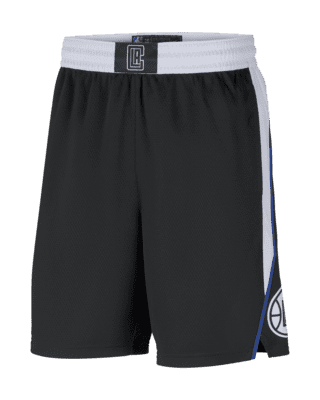 LA Clippers Nike 2021/22 City Edition Swingman Shorts - Light Blue/White