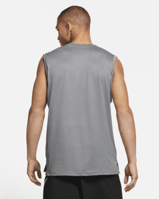 nike men's pro sleeveless fitted top