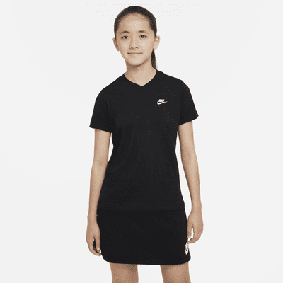 Nike Sportswear Big Kids' (Girls') V-Neck T-Shirt