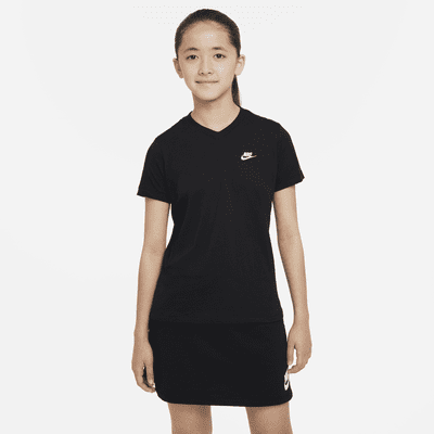 Nike Sportswear Big Kids' (Girls') V-Neck T-Shirt. Nike.com
