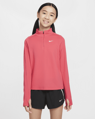 Детские  Nike Girls' Dri-FIT Long-Sleeve 1/4-Zip Top