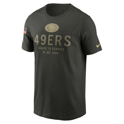 San Francisco 49ers Salute to Service Sideline Primary Edge Men's Nike Dri-FIT NFL T-Shirt