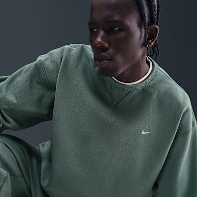 Nike Solo Swoosh fleecetrui met ronde hals voor heren