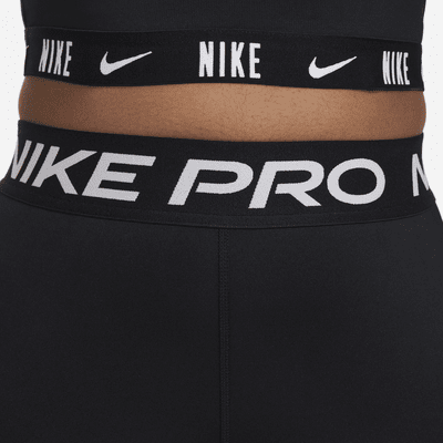 Nike Pro Big Kids' (Girls') Dri-FIT 5" Shorts (Extended Size)