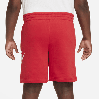 Shorts de French Terry para niños talla grande  (talla amplia) Nike Sportswear Club Fleece