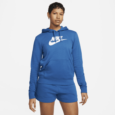 Nike - Women - Club Pullover Hoodie - University Blue/White - Nohble