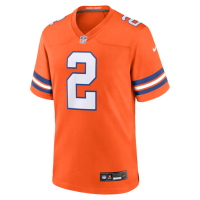 Jersey de fútbol americano Nike de la NFL Game para hombre Patrick Surtain II Denver Broncos