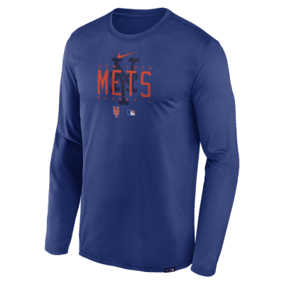Nike Dri-FIT Team Legend (MLB New York Mets) Men's Long-Sleeve T-Shirt.