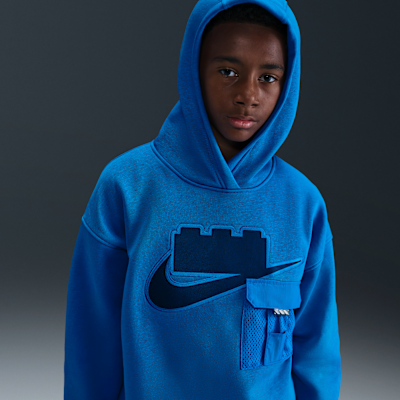Huvtröja Nike x LEGO® Collection i oversize-modell för ungdom