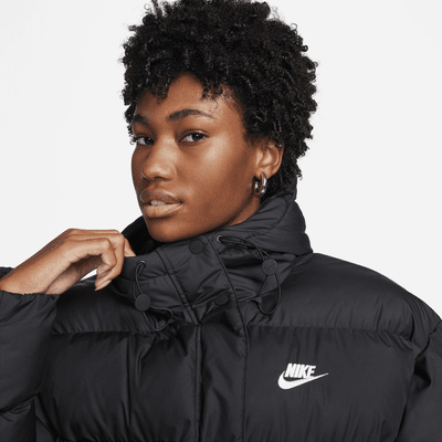 Chamarra con gorro Therma-FIT holgada para mujer Nike Sportswear Metro Puffer