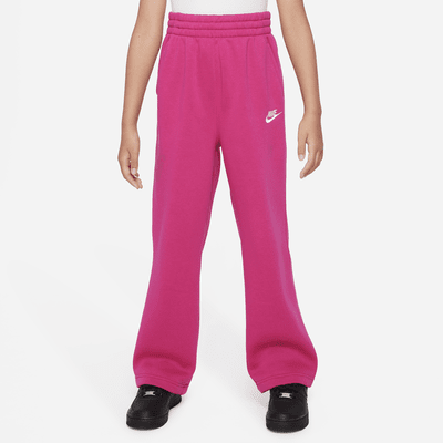 Pants de pierna ancha para niña talla grande Nike Sportswear Club Fleece