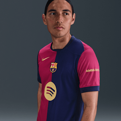 Pánská replika fotbalového dresu Nike Dri-FIT FC Barcelona 2024/25 Stadium, domácí