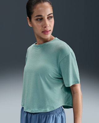 Женские шорты Nike One Relaxed Dri-FIT Cropped Short-Sleeve Top