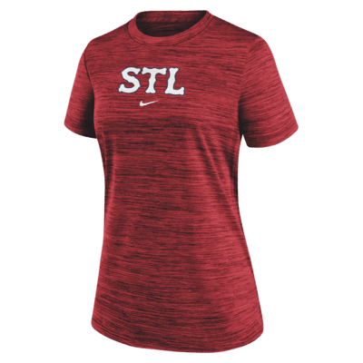 St. Louis Cardinals Authentic Collection City Connect Practice Velocity Women's Nike Dri-FIT MLB T-Shirt