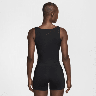 Débardeur court Dri-FIT Nike One Fitted Rib pour femme