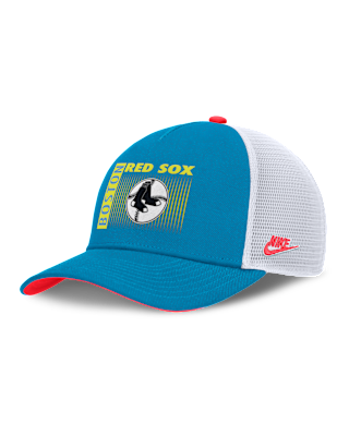 Мужские  Boston Red Sox Neon 90s Rise Nike Dri-FIT MLB Trucker Adjustable Hat