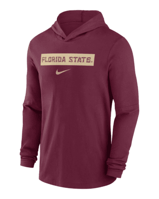 Мужские  Florida State Seminoles Sideline Nike Dri-FIT College Long-Sleeve Hooded Top