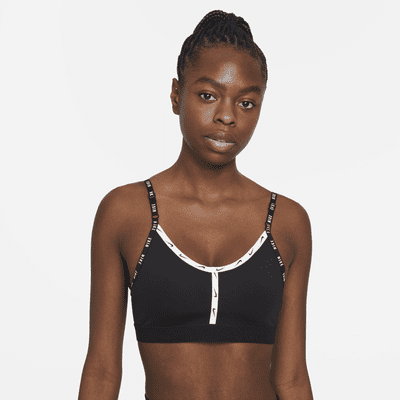 nike performance indy logo bra