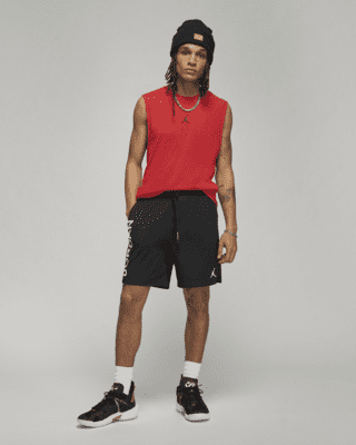 nike red sleeveless shirt