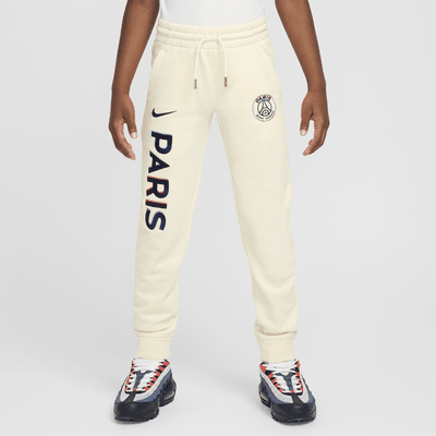 Joggery piłkarskie z dzianiny dresowej dla dużych dzieci (chłopców) Nike Paris Saint-Germain Club Fleece