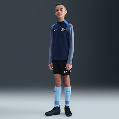 Paris Saint-Germain Strike Nike Dri-FIT-fodboldtræningstrøje til større børn