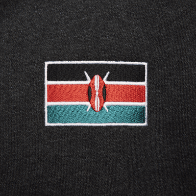 Huvtröja Team Kenya Phoenix Fleece Nike i oversize-modell med hel dragkedja för kvinnor