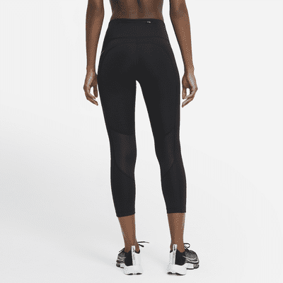 Nike Fast 3/4-Lauf-Leggings mit mittelhohem Bund für Damen