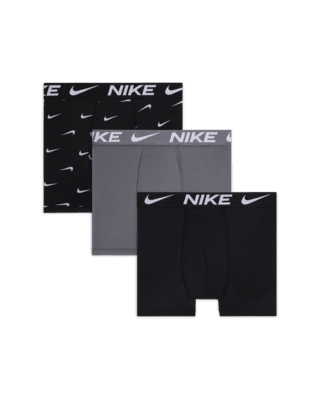 Подростковые  Nike Dri-FIT Printed Essentials Big Kids' Boxer Briefs (3-Pack)