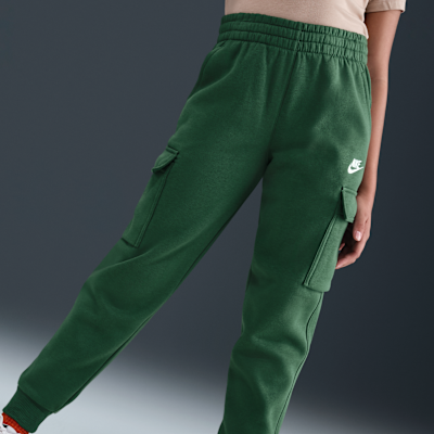 Pants cargo para niños talla grande Nike Sportswear Club Fleece