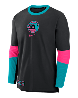 Мужская куртка Miami Marlins Authentic Collection City Connect Player Nike Dri-FIT MLB Pullover
