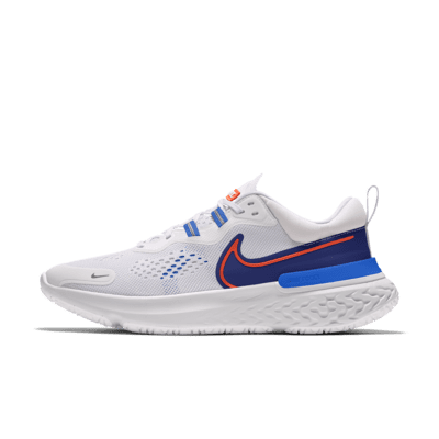 фото Беговые кроссовки с индивидуальным дизайном nike react miler 2 by you - синий