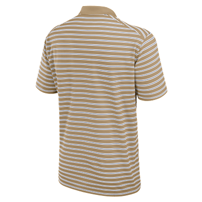 Polo universitario Nike Dri-FIT para hombre West Virginia Athletic Prep Striped
