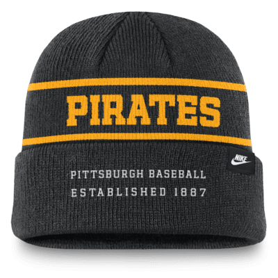 Gorro con dobladillo Nike de la MLB para hombre Pittsburgh Pirates Rewind Terra